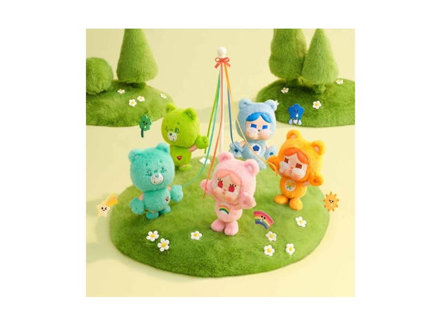 Pop Mart (เช็คการ์ด) Pop Mart CRYBABY X Bedtime Bear Crybaby X Care Bears Series - Vinyl Plush Pendant Blind Box - view 3
