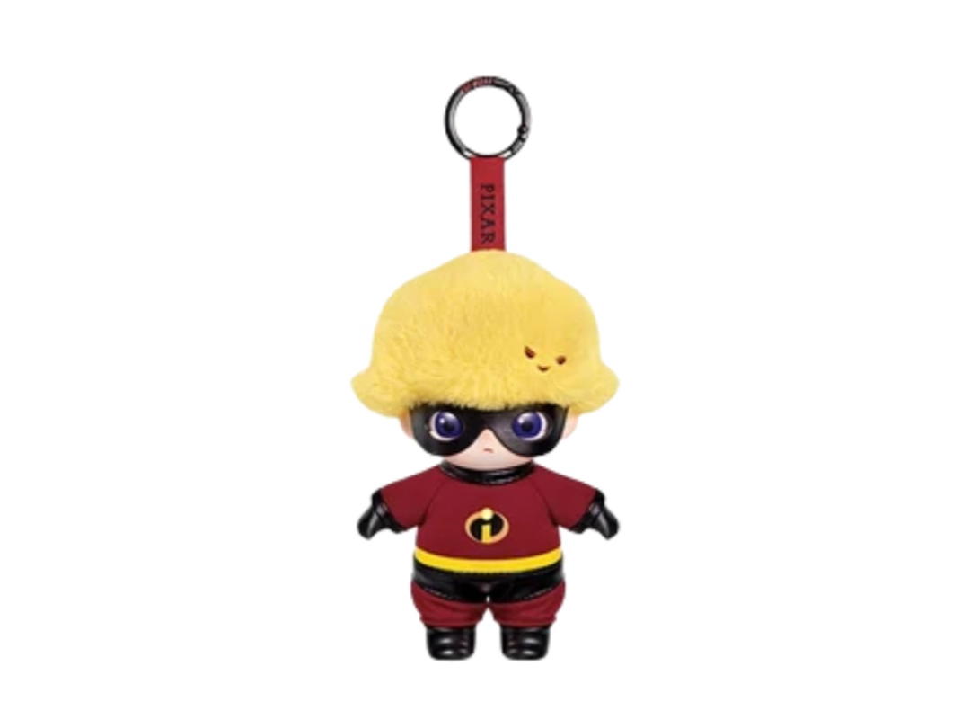 Pop Mart (เช็คการ์ด) Pop Mart Dash Parr Dimoo World X Pixar Series- Vinyl Plush Pendant Blind Box
