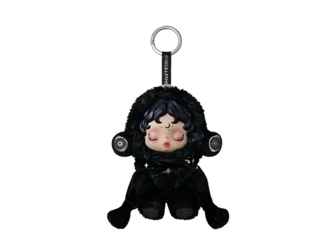 Pop Mart (เช็คการ์ด) Pop Mart Darkness Skullpanda You Found Me! Series Plush Doll Pendant