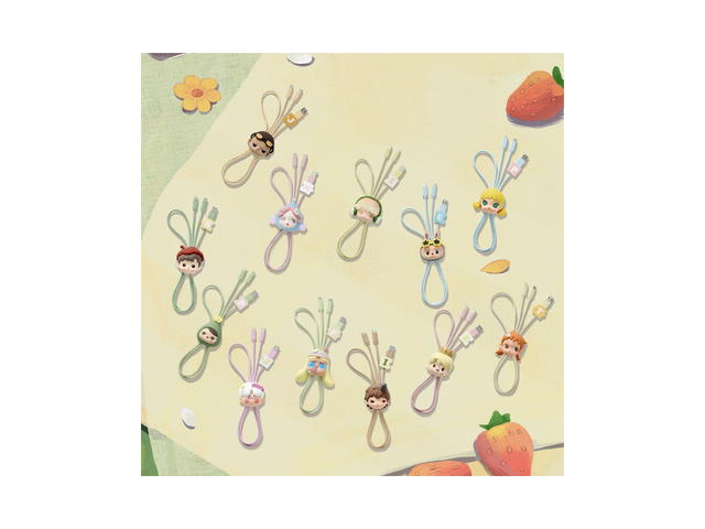Pop Mart (เช็คการ์ด) Pop Mart Exciting Notes (Secret Edition) Hand In Hand Series-2 In 1 Cable Blind Box Multicolor - view 3