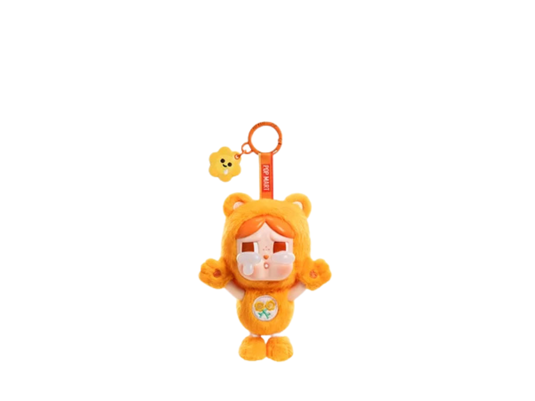 Pop Mart (เช็คการ์ด) Pop Mart Friend Bear Crybaby X Care Bears Series - Vinyl Plush Pendant Blind Box