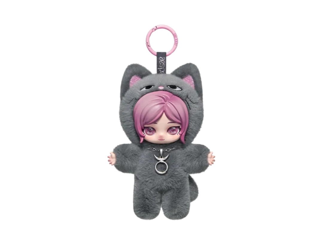Pop Mart (เช็คการ์ด) Pop Mart Fluffy Gelbulnyangi Giselle Ver. aespa Fluffy Club Series Vinyl Plush Doll Pendant
