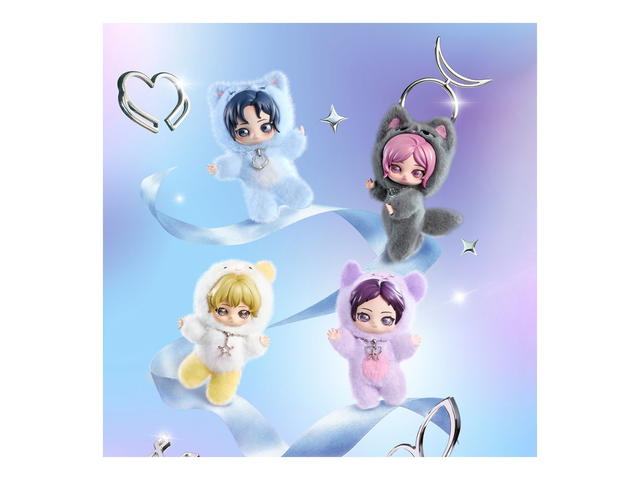 Pop Mart (เช็คการ์ด) Pop Mart Fluffy Karangi Karina Ver. aespa Fluffy Club Series Vinyl Plush Doll Pendant - view 3