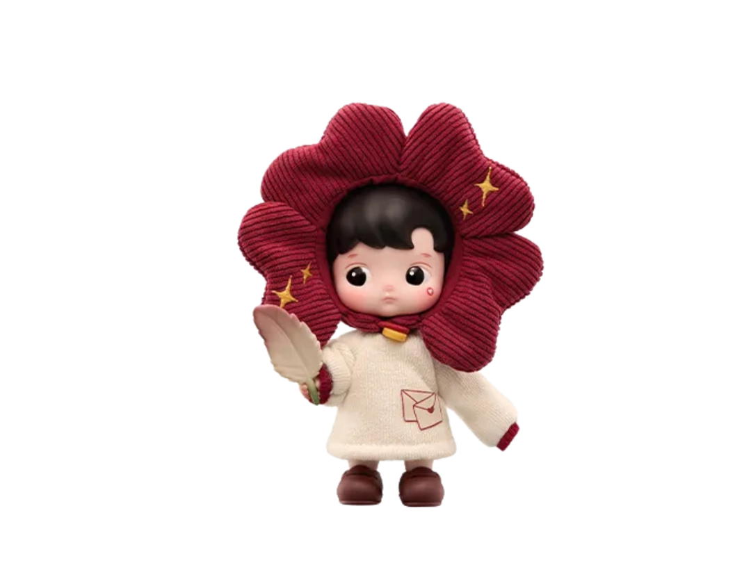 Pop Mart (เช็คการ์ด) Pop Mart Floral Messenger HACIPUPU Enchanted Realm Tales Series MINI Action Figure