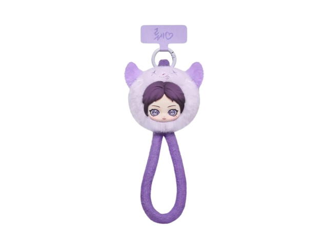 Pop Mart (เช็คการ์ด) Pop Mart Fluffy Rwe Ningning Ver. aespa Fluffy Club Series Phone Lanyard - view 1