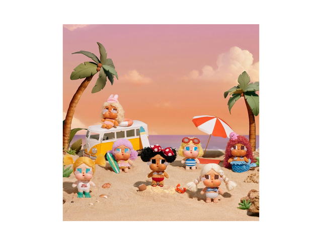 Pop Mart (เช็คการ์ด) Pop Mart Full Sail Crybaby Vacation Mode On Series-Vinyl Plush Pendant Blind Box - view 3