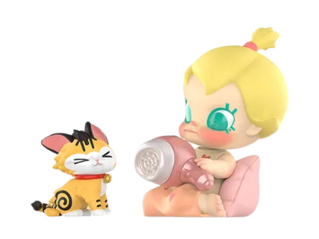 Pop Mart (เช็คการ์ด) Pop Mart Face The Storm Milk Lover (Baby Molly & Baby Tabby Series Fridge Magnet Blind Box) Multicolor - view 1
