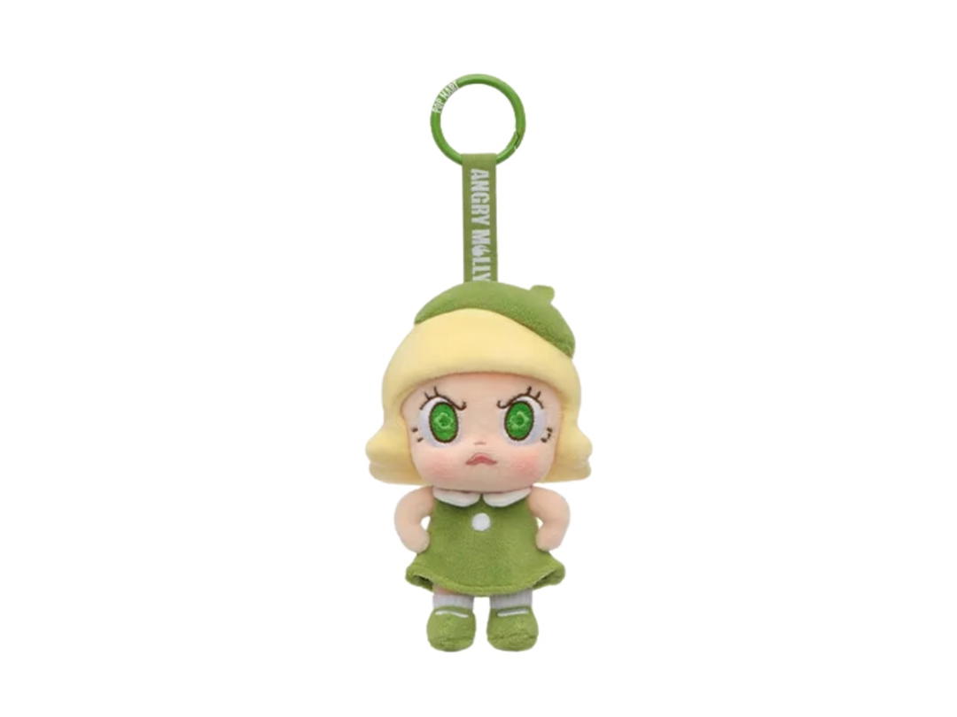 Pop Mart (เช็คการ์ด) Pop Mart Green Fire Angry Molly Angry Energy Series Plush Pendant