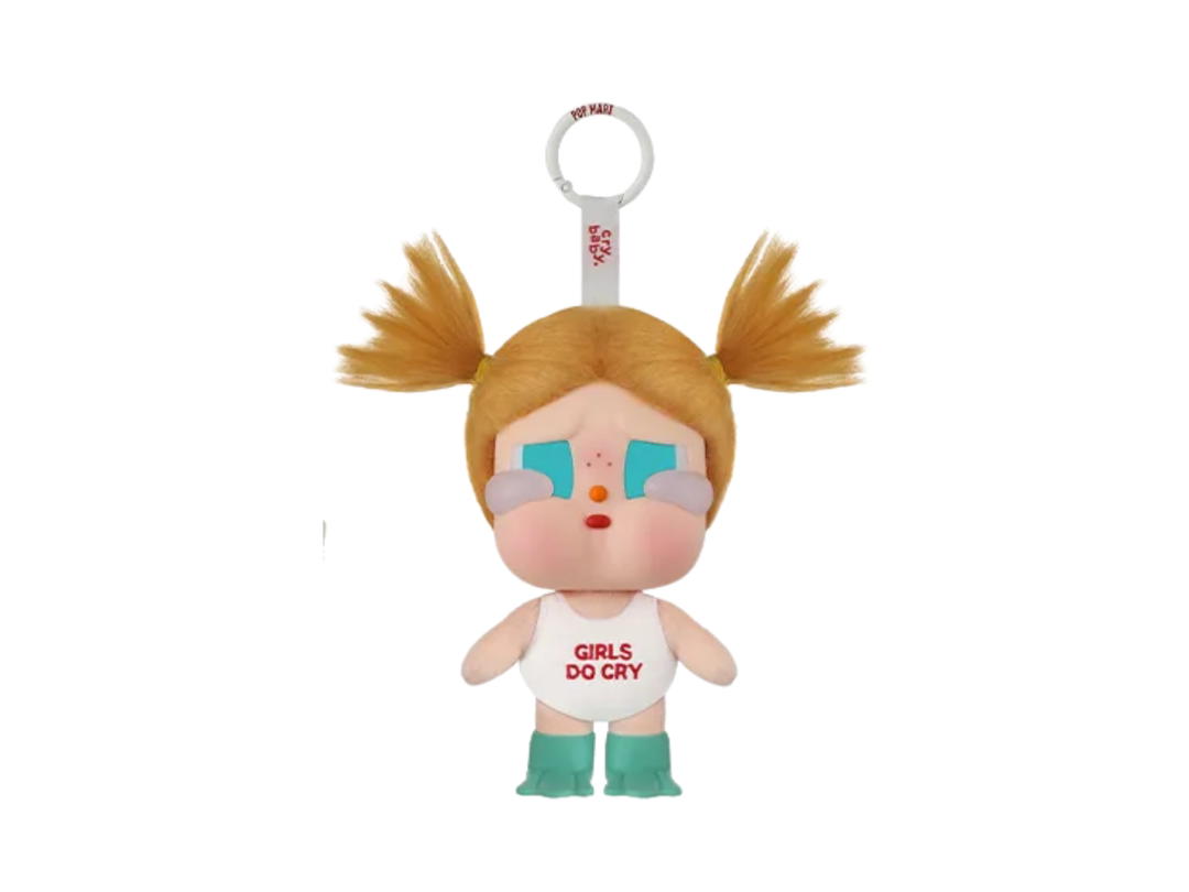Pop Mart (เช็คการ์ด) Pop Mart Glug-Glug Crybaby Vacation Mode On Series-Vinyl Plush Pendant Blind Box