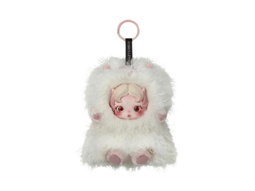 Pop Mart (เช็คการ์ด) Pop Mart Ghostie Skullpanda You Found Me! Series Plush Doll Pendant