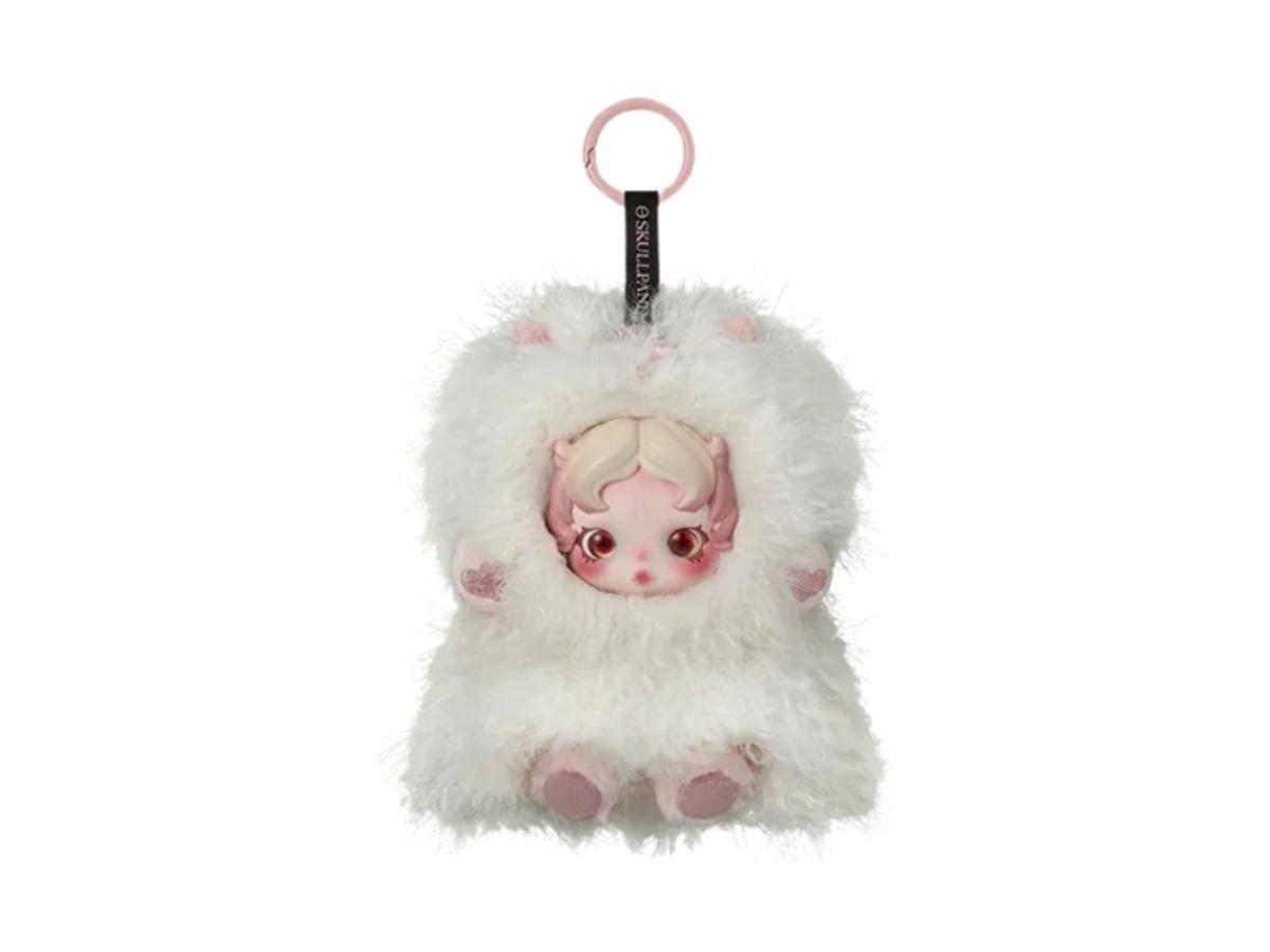 Pop Mart (เช็คการ์ด) Pop Mart Ghostie Skullpanda You Found Me! Series Plush Doll Pendant