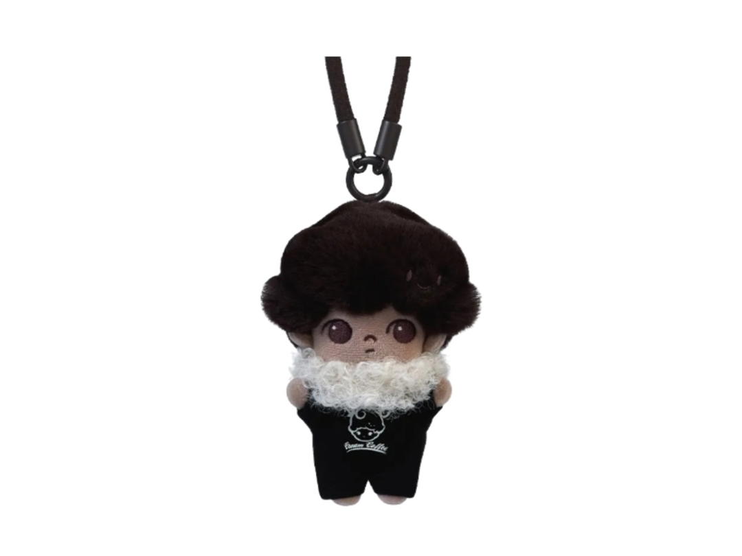 Pop Mart (เช็คการ์ด) Pop Mart Heartfelt Espresso (Secret Edition) Dimoo Crush On Coffee Series-Soft-Faced Plush Keychain Blind Box