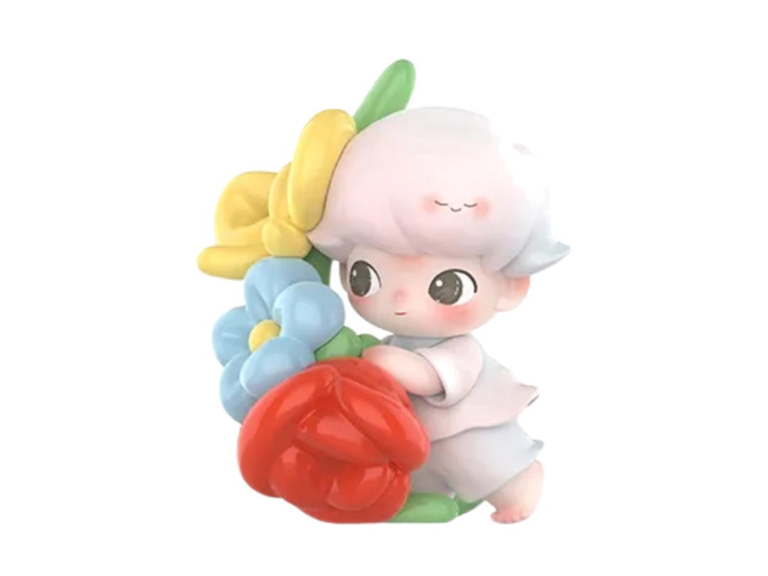 Pop Mart (เช็คการ์ด) Pop Mart Hugging Spring DIMOO Moments in Bloom Series Figures