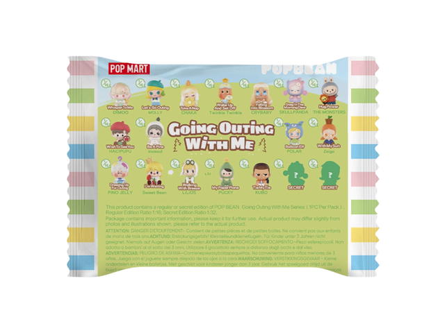 Pop Mart (เช็คการ์ด) Pop Mart Hacipupu Wish To See You Pop Bean Going Outing With Me Series Multicolor - view 2