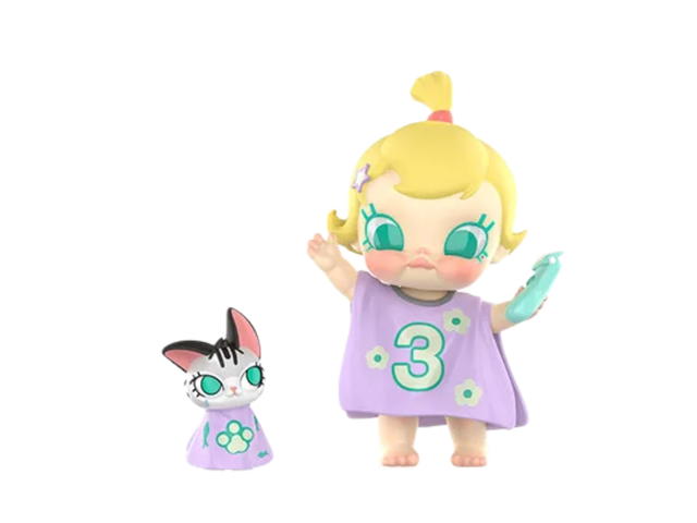 Pop Mart (เช็คการ์ด) Pop Mart I Am Your Barber Milk Lover (Baby Molly & Baby Tabby Series Fridge Magnet Blind Box) Multicolor - view 1