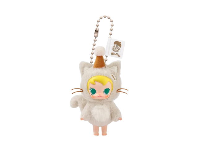 Pop Mart (เช็คการ์ด) Pop Mart It's Snack Time Baby Molly Pocket Friends Series-Vinyl Plush Pendant Blind Box Multicolor - view 1
