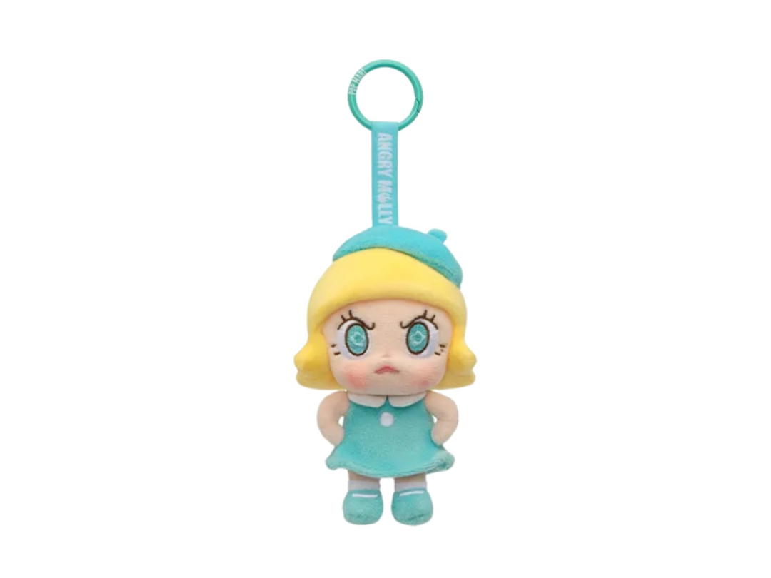 Pop Mart (เช็คการ์ด) Pop Mart Lake Blue Fire Angry Molly Angry Energy Series Plush Pendant