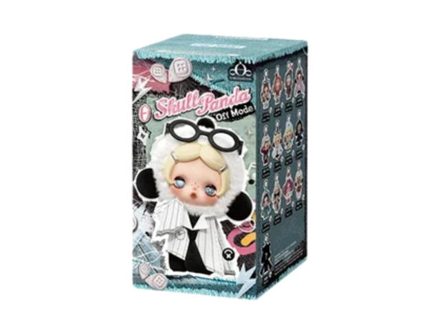 Pop Mart (เช็คการ์ด) Pop Mart Low Battery Skullpanda Off Mode Series Plush Doll Pendant - view 2