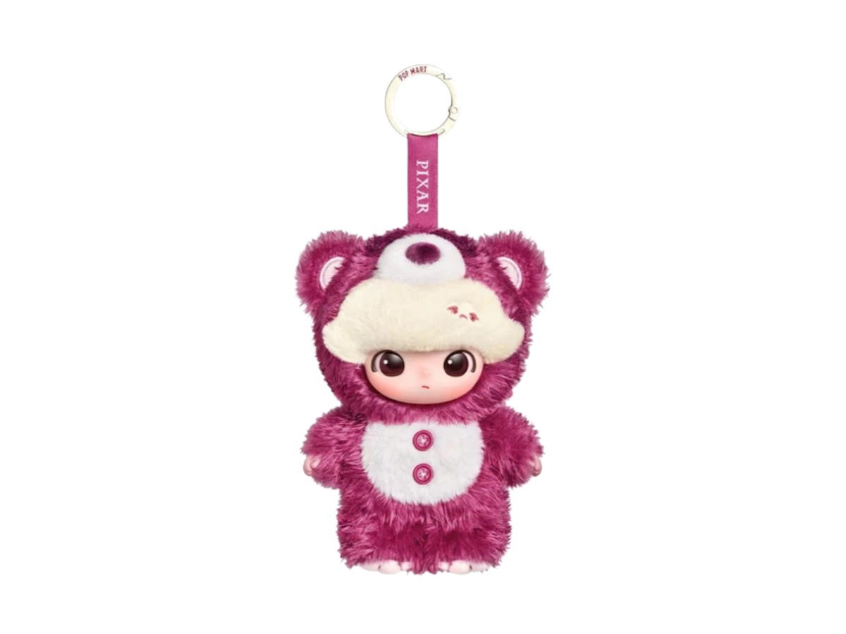 Pop Mart (เช็คการ์ด) Pop Mart Lotso Dimoo World X Pixar Series- Vinyl Plush Pendant Blind Box