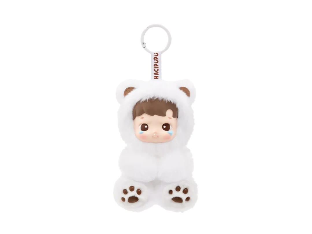 Pop Mart (เช็คการ์ด) Pop Mart Latte Flavor (Secret Edition) Hacipupu Gummy Bear Series-Vinyl Plush Pendant Blind Box Single Box