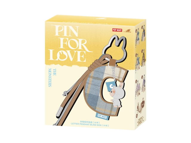 Pop Mart (เช็คการ์ด) Pop Mart Labubu Heart (Secret Edition) The Monsters Pin For Love Series- Letter Pendant Blind Box (A-M) - view 2