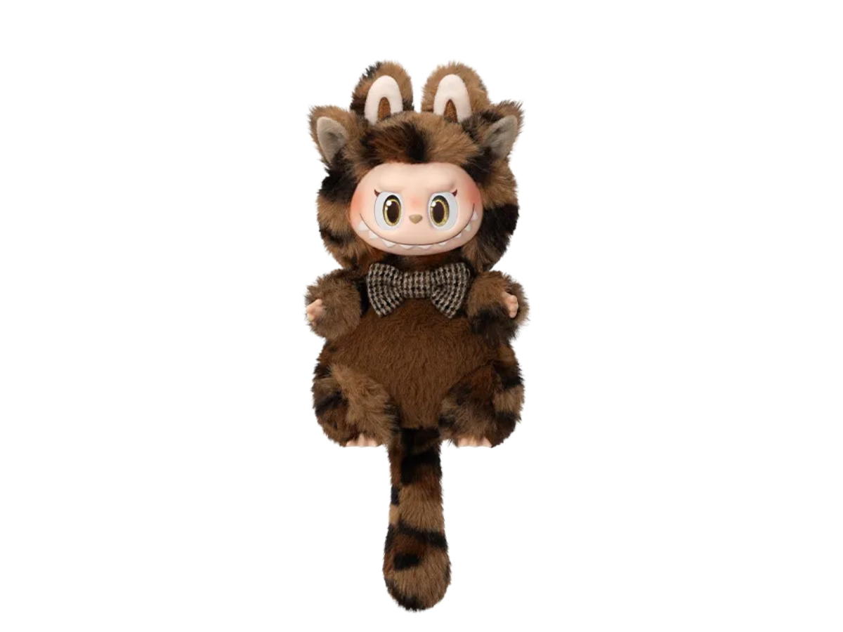 Pop Mart (เช็คการ์ด) Pop Mart Leopard Kitty The Monsters Cat Mode On Series - Vinyl Plush Pendant Blind Box