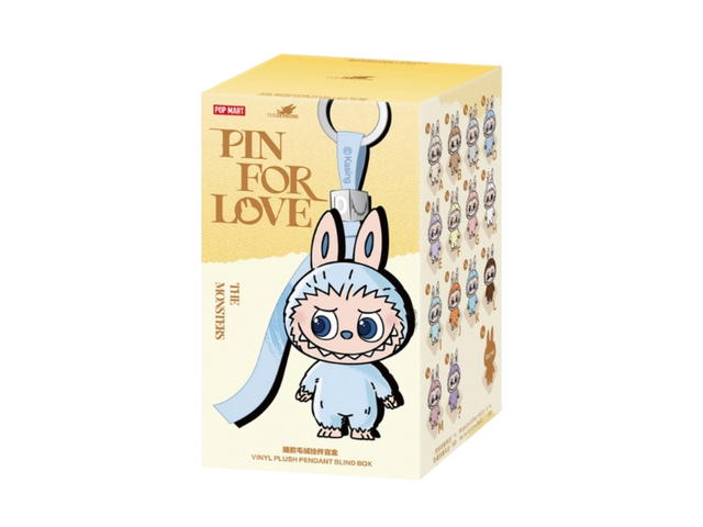 Pop Mart (เช็คการ์ด) Pop Mart Labubu L The Monster Pin For Love Series - Vinyl Plush Pendant Blind Box (A-M) - view 2