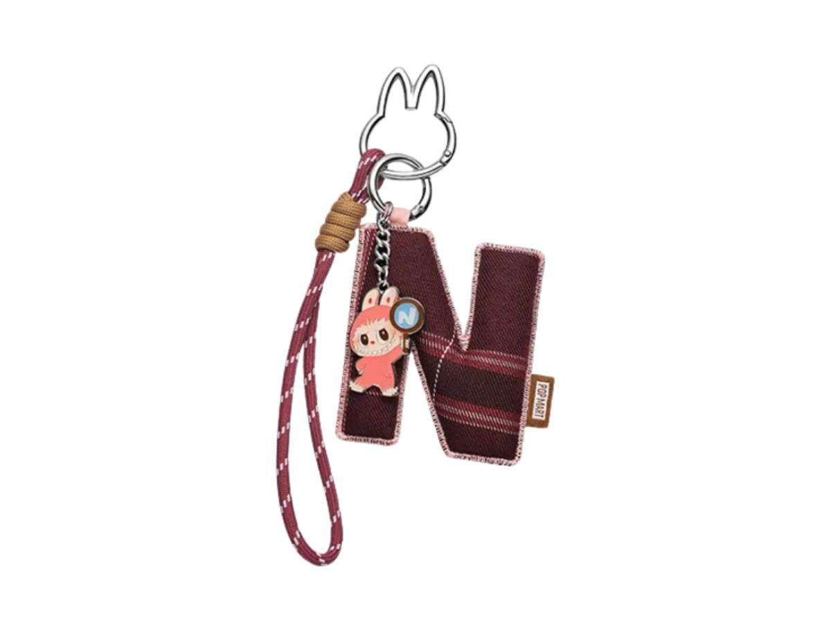 Pop Mart (เช็คการ์ด) Pop Mart Labubu N The Monsters Pin For Love Series- Letter Pendant Blind Box (N-Z)