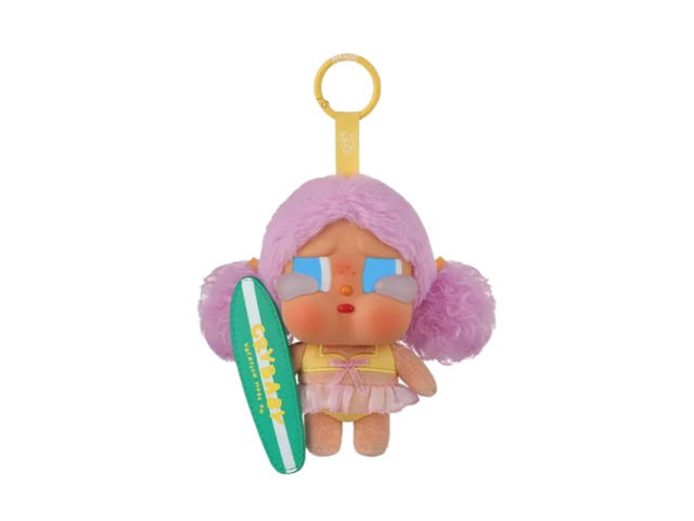 Pop Mart (เช็คการ์ด) Pop Mart Let's Surf Crybaby Vacation Mode On Series-Vinyl Plush Pendant Blind Box - view 1