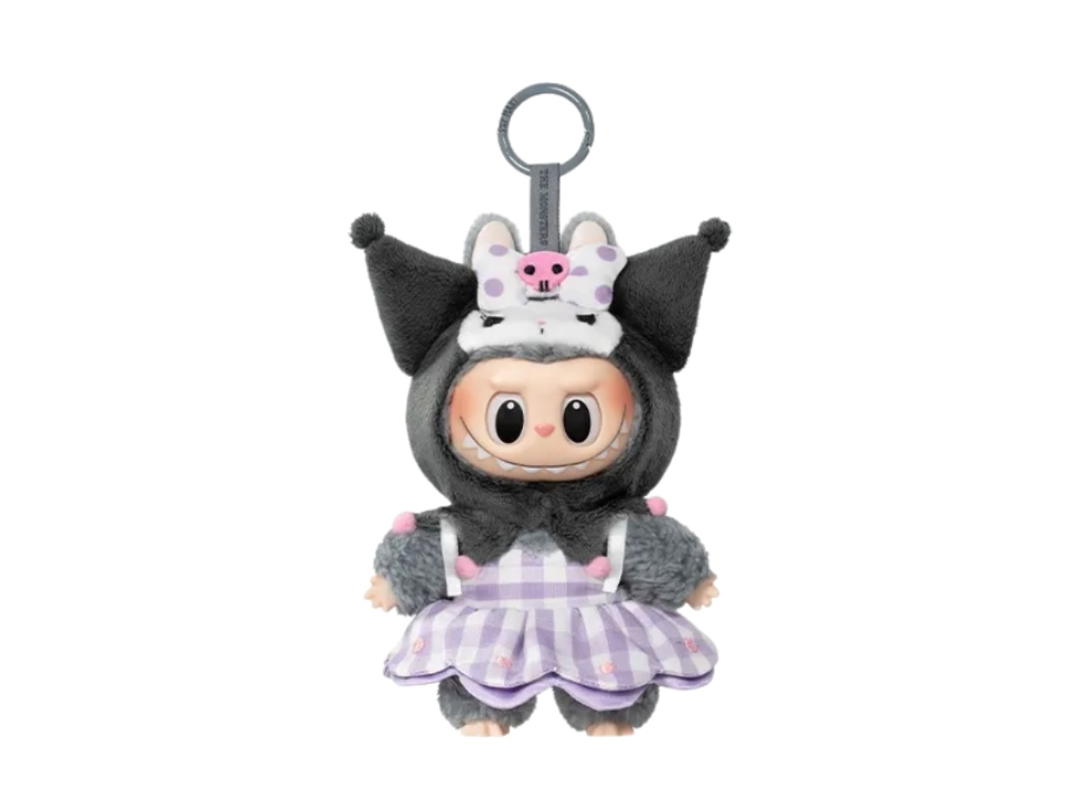 Pop Mart (เช็คการ์ด) Pop Mart Labubu The Monsters X Sanrio - Kuromi The Monsters X Hello Kitty And Friends Series-vinyl Plush Pendant Blind Box