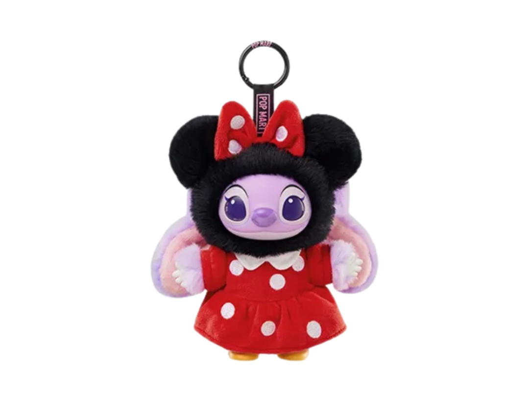 Pop Mart (เช็คการ์ด) Pop Mart Minnie Angel (Secret Edition) Stitch Adventure Series Vinyl Plush Pendant