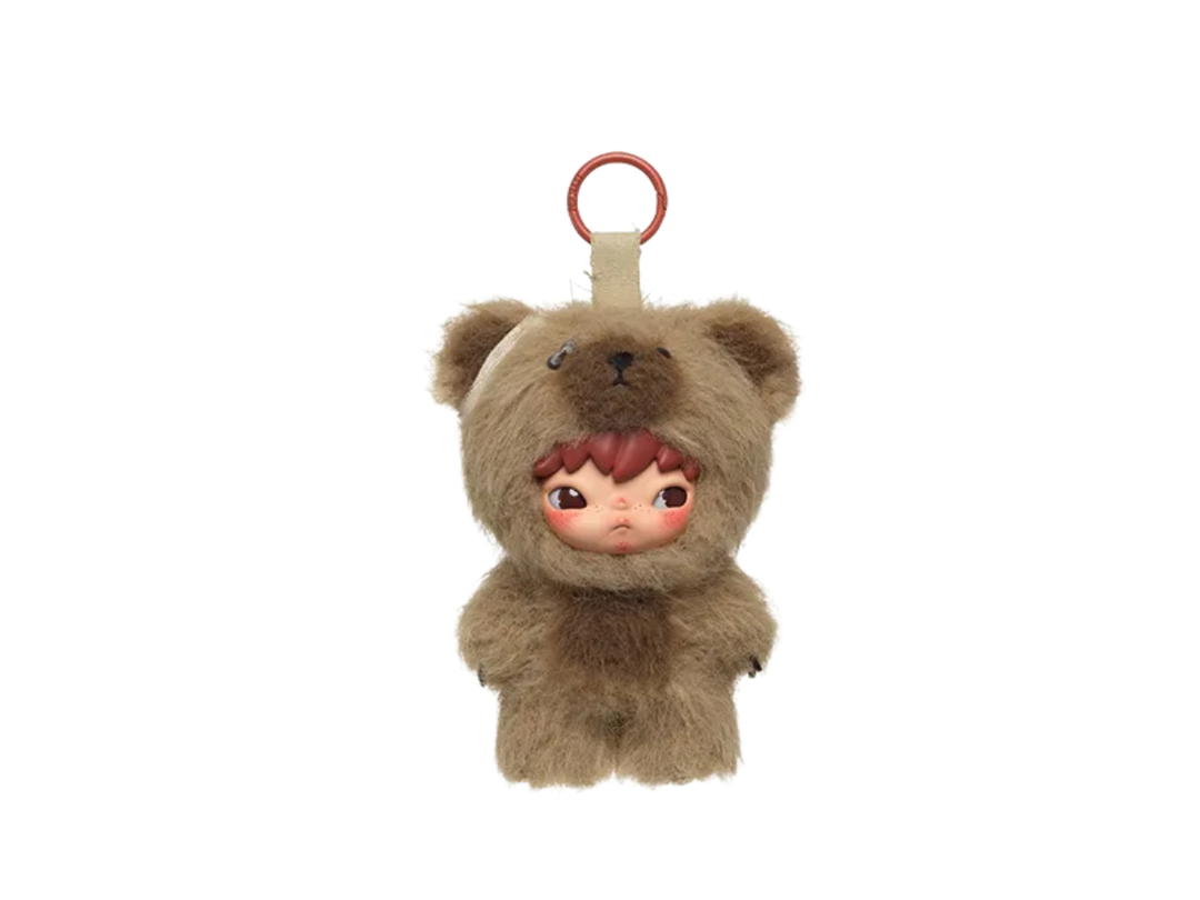 Pop Mart (เช็คการ์ด) Pop Mart Masked Hirono After Dark Series Plush Doll Pendant