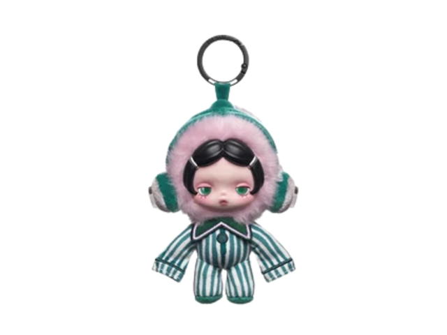Pop Mart (เช็คการ์ด) Pop Mart Mute Mode Skullpanda Off Mode Series Plush Doll Pendant - view 1