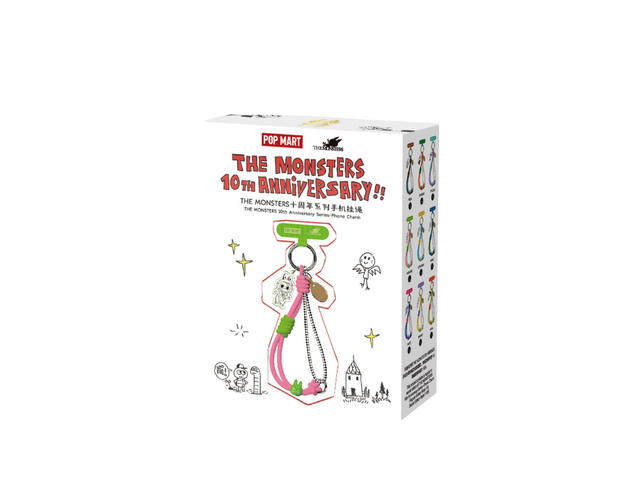 Pop Mart (เช็คการ์ด) Pop Mart Mokoko The Monsters 10th Anniversary Series-Phone Charm - view 2
