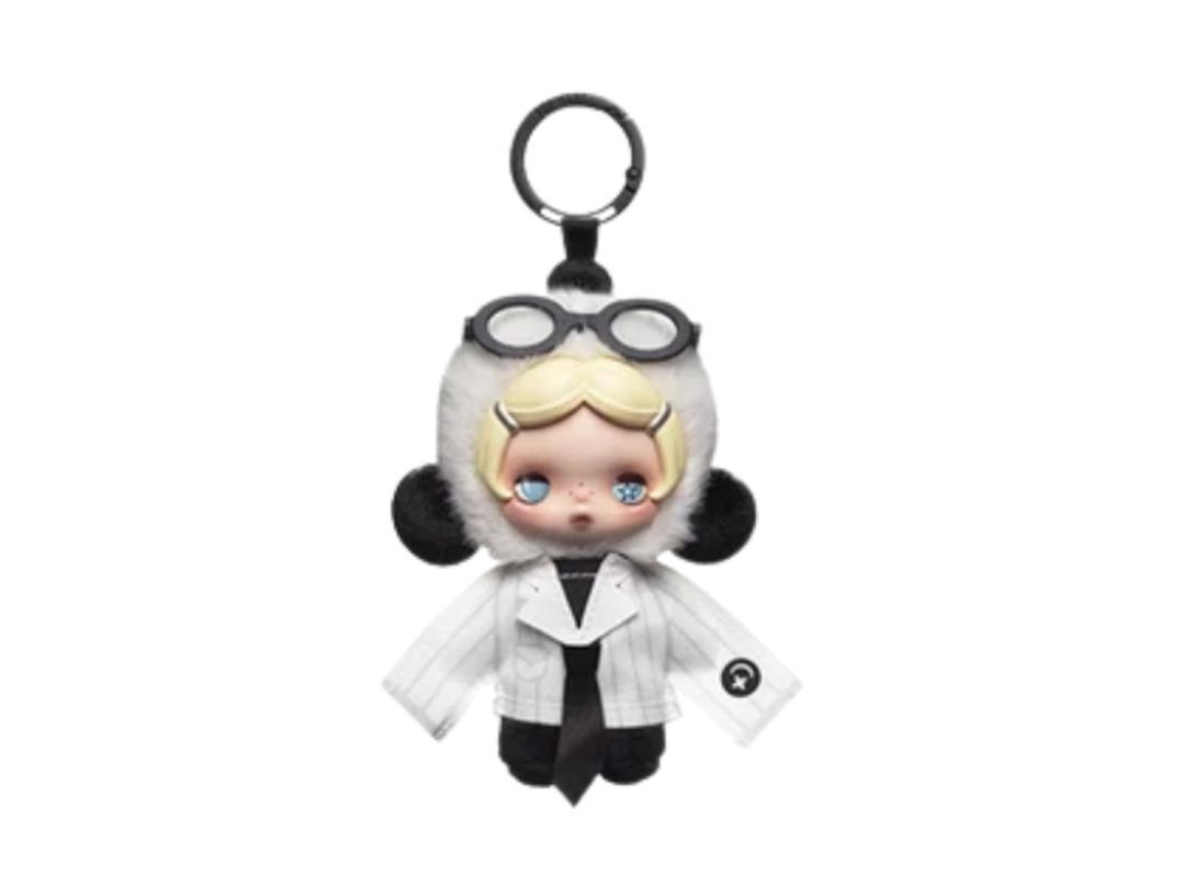 Pop Mart (เช็คการ์ด) Pop Mart No Adulting Skullpanda Off Mode Series Plush Doll Pendant