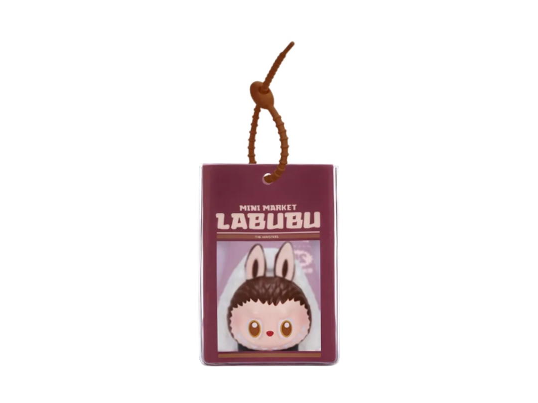Pop Mart (เช็คการ์ด) Pop Mart Onigiri Labubu The Monsters Wacky Mart Series-Pinch Pendant Blind Box