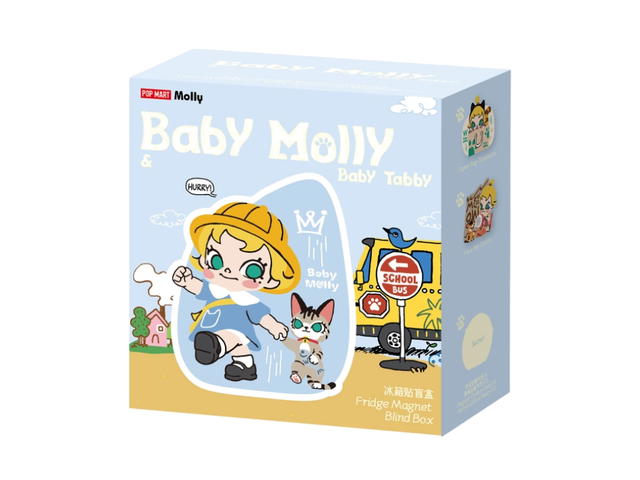 Pop Mart (เช็คการ์ด) Pop Mart Paper Bag Obsession (Baby Molly & Baby Tabby Series Fridge Magnet Blind Box) - view 2