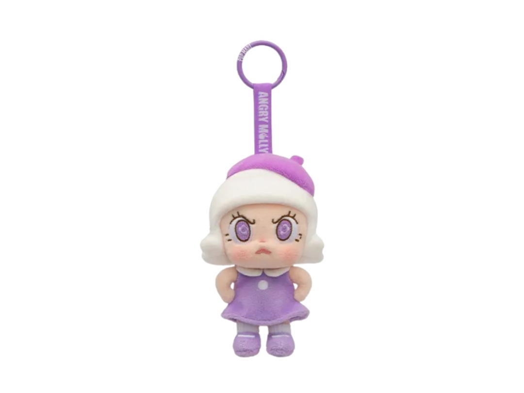 Pop Mart (เช็คการ์ด) Pop Mart Purple Fire Angry Molly Angry Energy Series Plush Pendant
