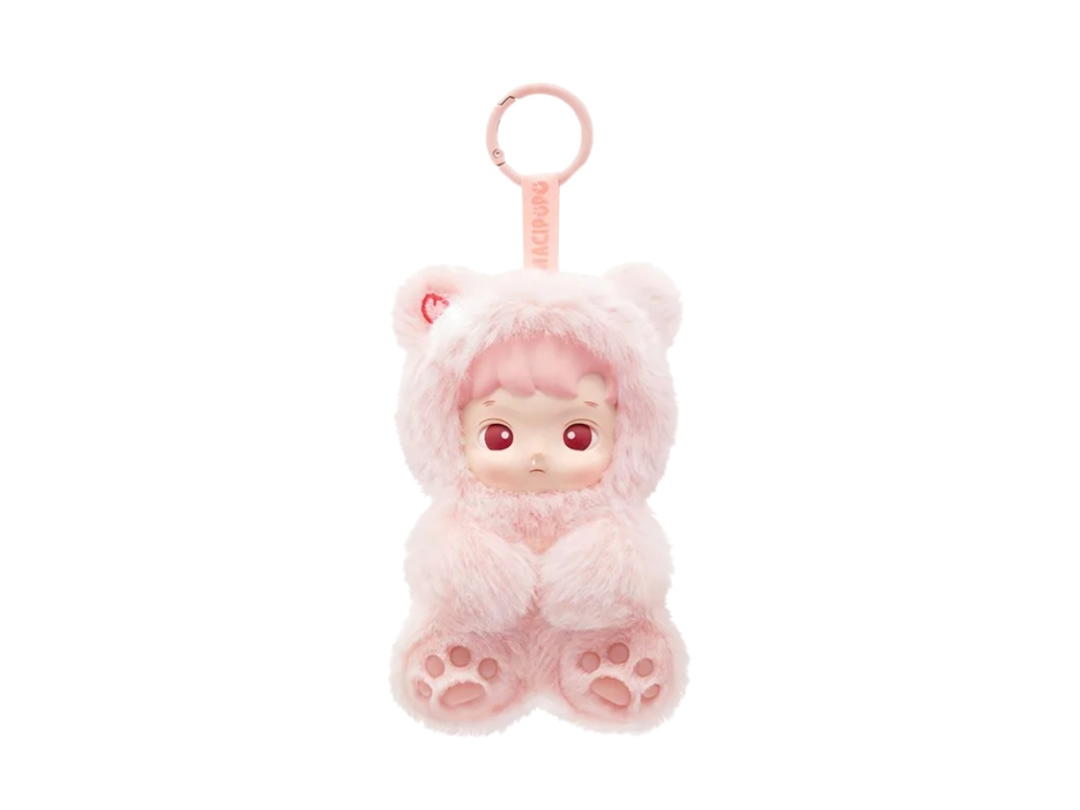 Pop Mart (เช็คการ์ด) Pop Mart Peach Flavor Hacipupu Gummy Bear Series-Vinyl Plush Pendant Blind Box Single Box