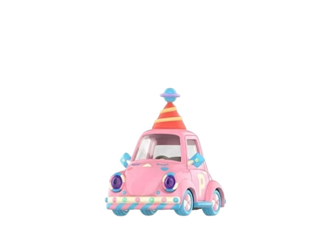Pop Mart (เช็คการ์ด) Pop Mart Pucky - Popcar Happy Weekend Series Blind Box