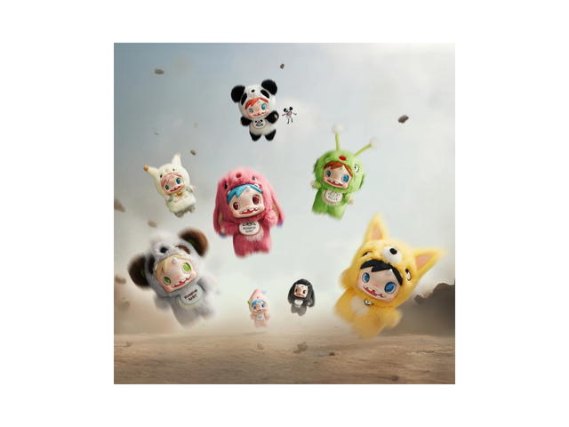 Pop Mart (เช็คการ์ด) Pop Mart Powa Polar-Monster Baby Collection Series Plush Pendant Ver.1 - view 3