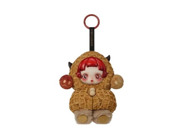 Pop Mart (เช็คการ์ด) Pop Mart Pranky Peanut Skullpanda You Found Me! Series Plush Doll Pendant - view 1