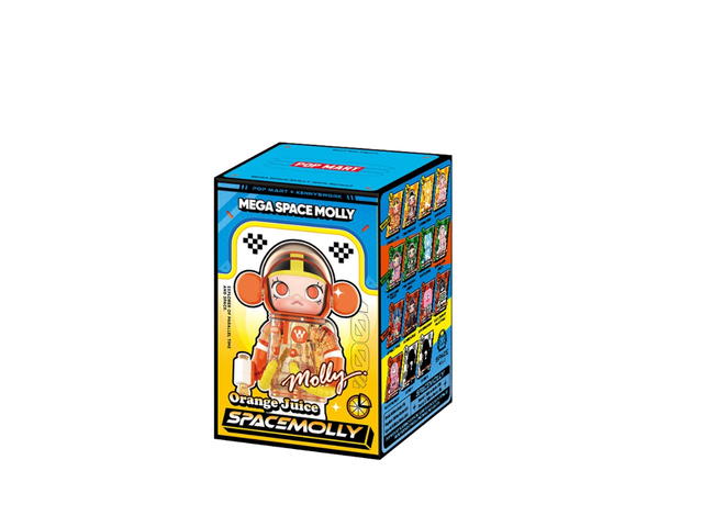 Pop Mart (เช็คการ์ด) Pop Mart Orange Juice (Regular) Mega Space Molly 100% Series4 - view 2