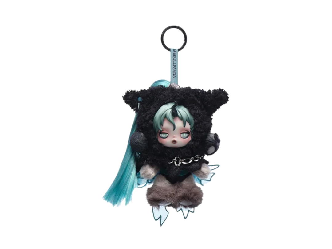 Pop Mart (เช็คการ์ด) Pop Mart Queen Chrysalis (Super Secret Edition) Skullpanda × My Little Pony Series Plush Doll Pendant