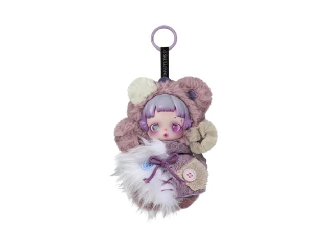 Pop Mart (เช็คการ์ด) Pop Mart Ratty Bear Skullpanda You Found Me! Series Plush Doll Pendant - view 1