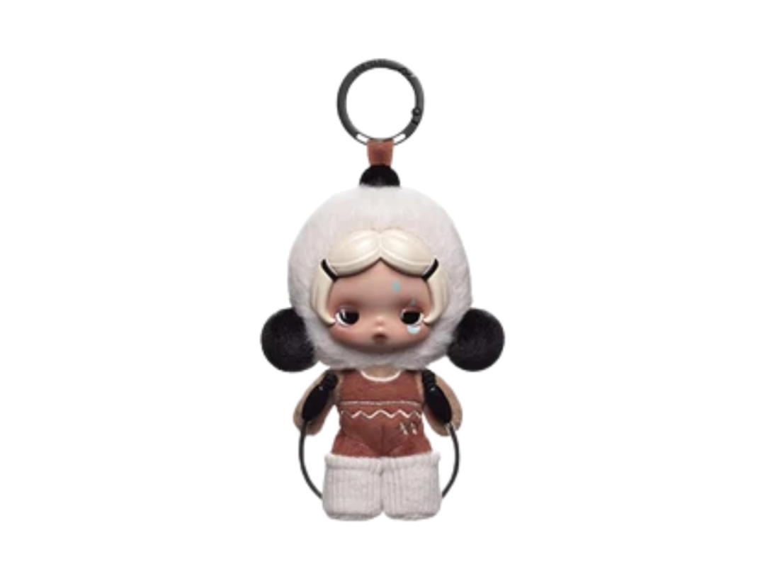 Pop Mart (เช็คการ์ด) Pop Mart Rest Day Skullpanda Off Mode Series Plush Doll Pendant