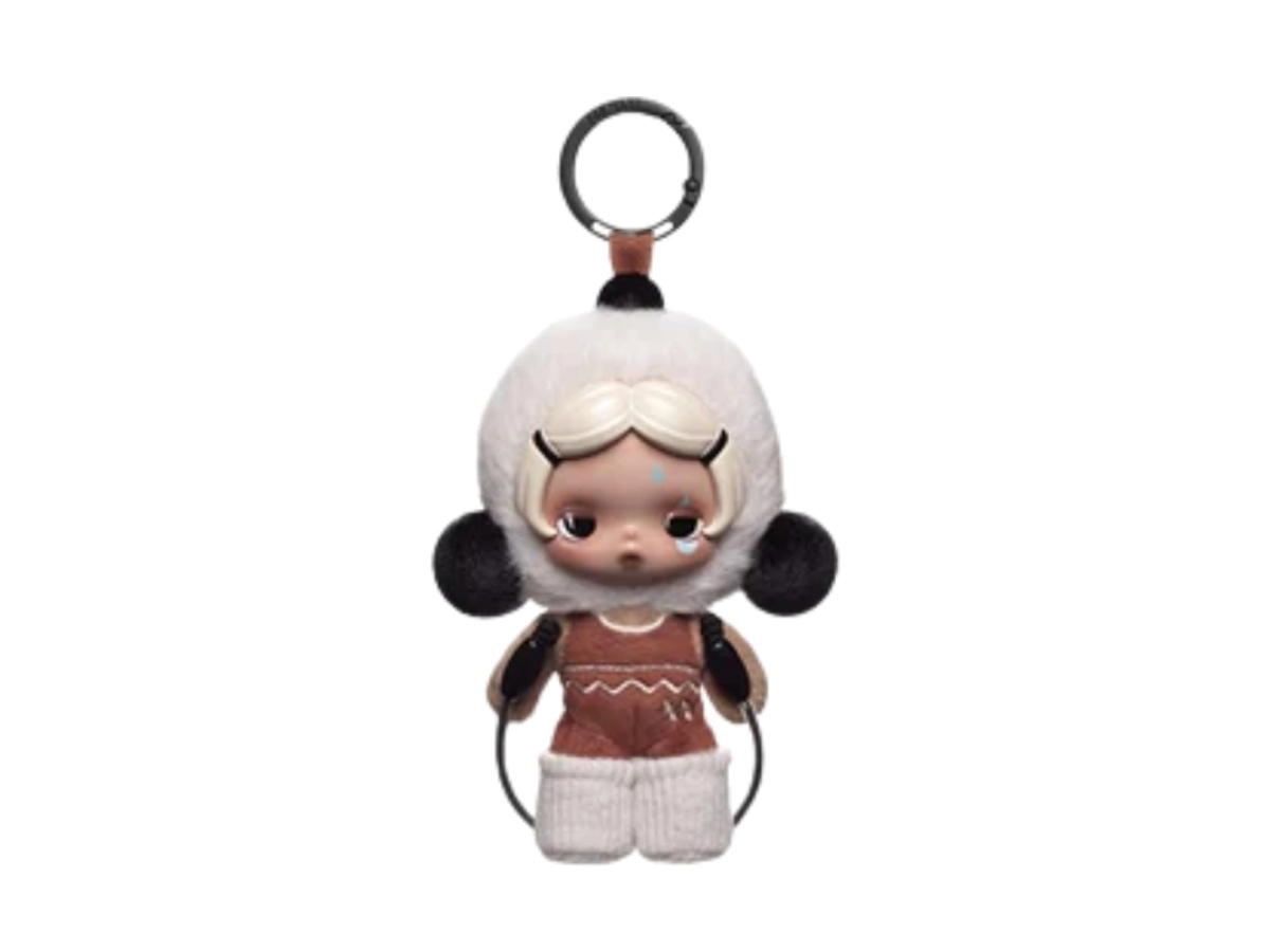Pop Mart (เช็คการ์ด) Pop Mart Rest Day Skullpanda Off Mode Series Plush Doll Pendant