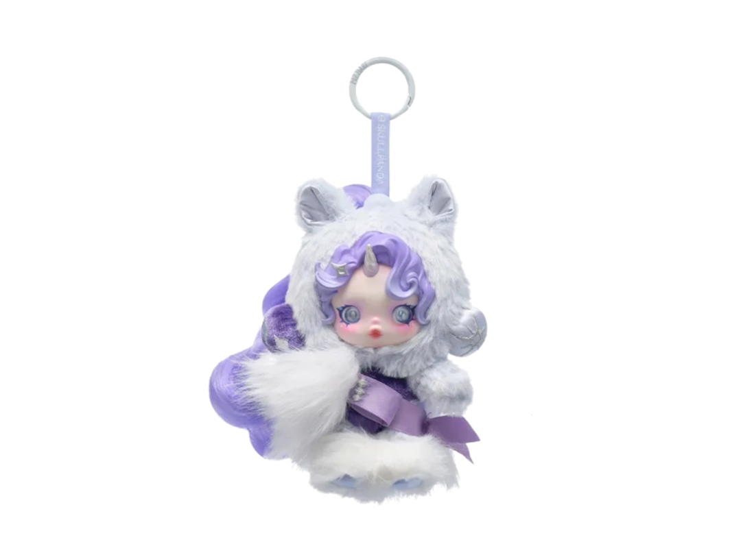 Pop Mart (เช็คการ์ด) Pop Mart Rarity Skullpanda × My Little Pony Series Plush Doll Pendant