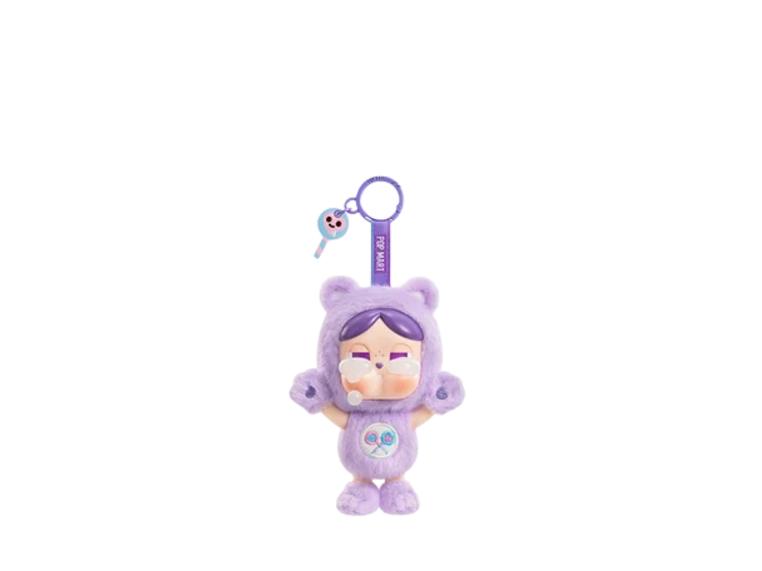 Pop Mart (เช็คการ์ด) Pop Mart Share Bear Crybaby X Care Bears Series - Vinyl Plush Pendant Blind Box