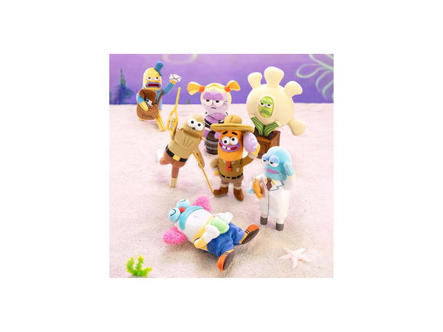 Pop Mart (เช็คการ์ด) Pop Mart Scientist Fish Residents of Bikini Bottom-Whimsical Plush Part2 - view 3